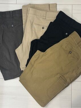 Lee Extreme Confort Cargo Pants - Black, Gray, Khaki, Camel